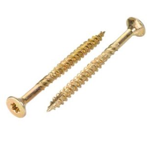 Un șurub de dulgherie cuTX (Torx) este un șurub din oțel, adesea zincat, conceput pentru a fixa elemente de construcție din lemn, utilizând o amprentă Torx (de exemplu,15 TX) pentru o prindere mai eficientă.